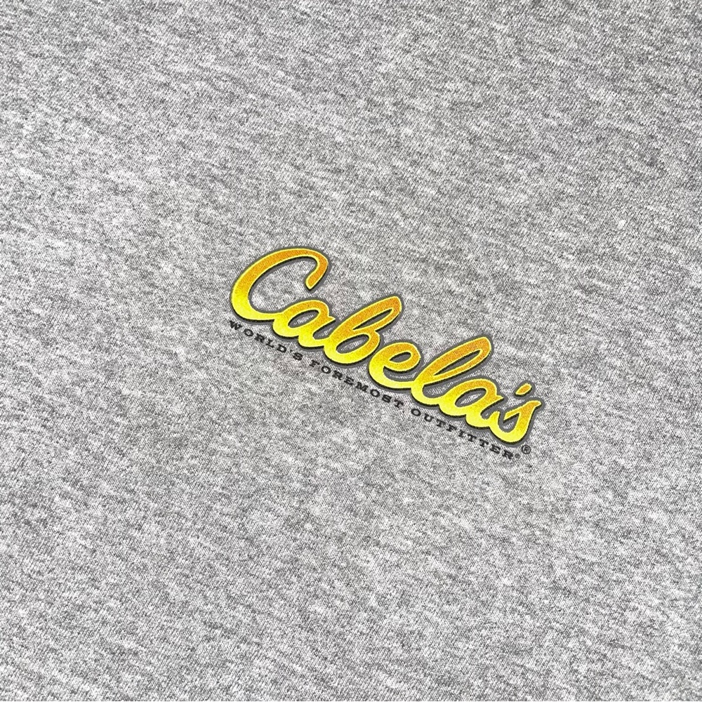 Cabela’s Gray Graphic Tees 2XL Duo Pack Fish Graphic Shirt Deer Outdoor - Picture 5 of 15